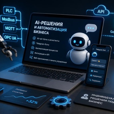 Development of AI solutions and automation for businesses turnkey