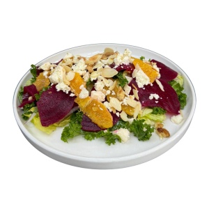Beetroot and feta cheese salad