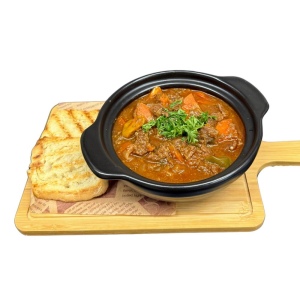 Roast beef with vegetables