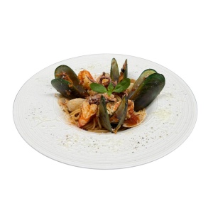 Marinara pasta with seafood