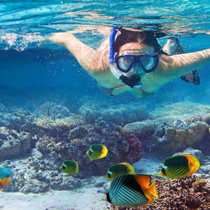 Snorkeling and relaxation on a boat