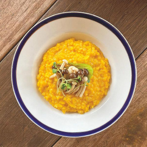 Pumpkin Risotto, mushrooms