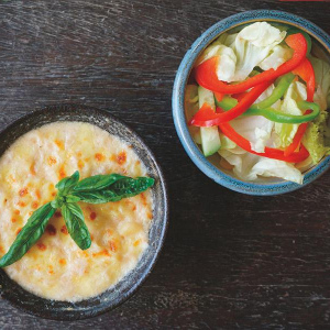 Seafood macaroni and cheese