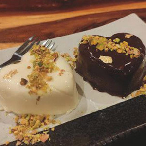 Coconut and chocolate semifreddo