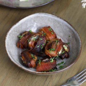 Bacon Blue Cheese Mushrooms
